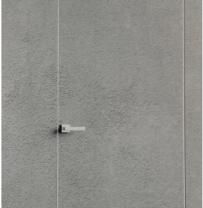 Primed Door Example For Plastering In Grey Modern Interior Frameless Door by Belldinni