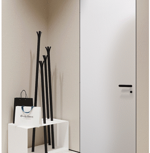 Smart Pro Flat Polar White Modern Interior Frameless Door by Belldinni