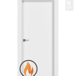 20 Min Fire Rated Snow White Modern Interior Door by Belldinni