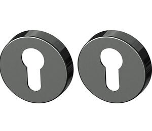 Modern Steel Front Door COVER PLATES CYLINDER ET URB BPVD-77 GRAPHITE NICKEL