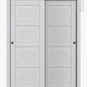 Ca4 Primed Modern Interior Bypass Doors by Belldinni