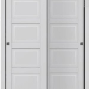 Ca4 Primed Modern Interior Bypass Doors by Belldinni